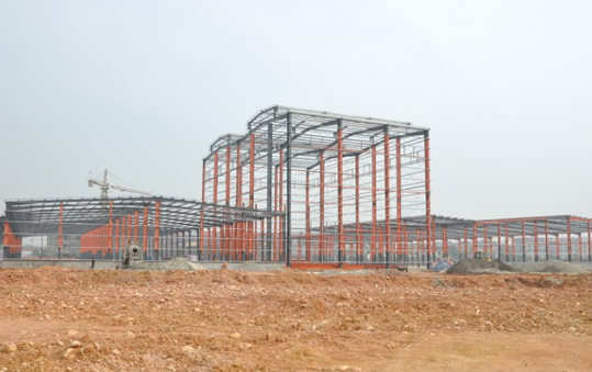 四川欧冠新型建材有限公司施工现场