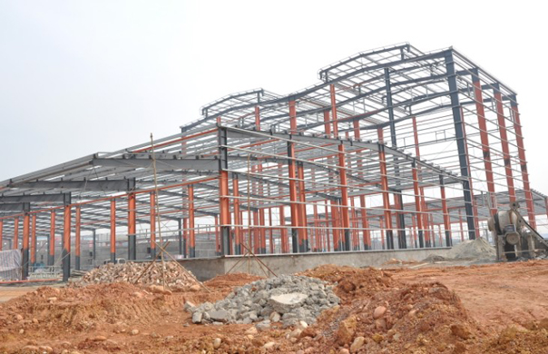 四川欧冠新型建材有限公司施工现场